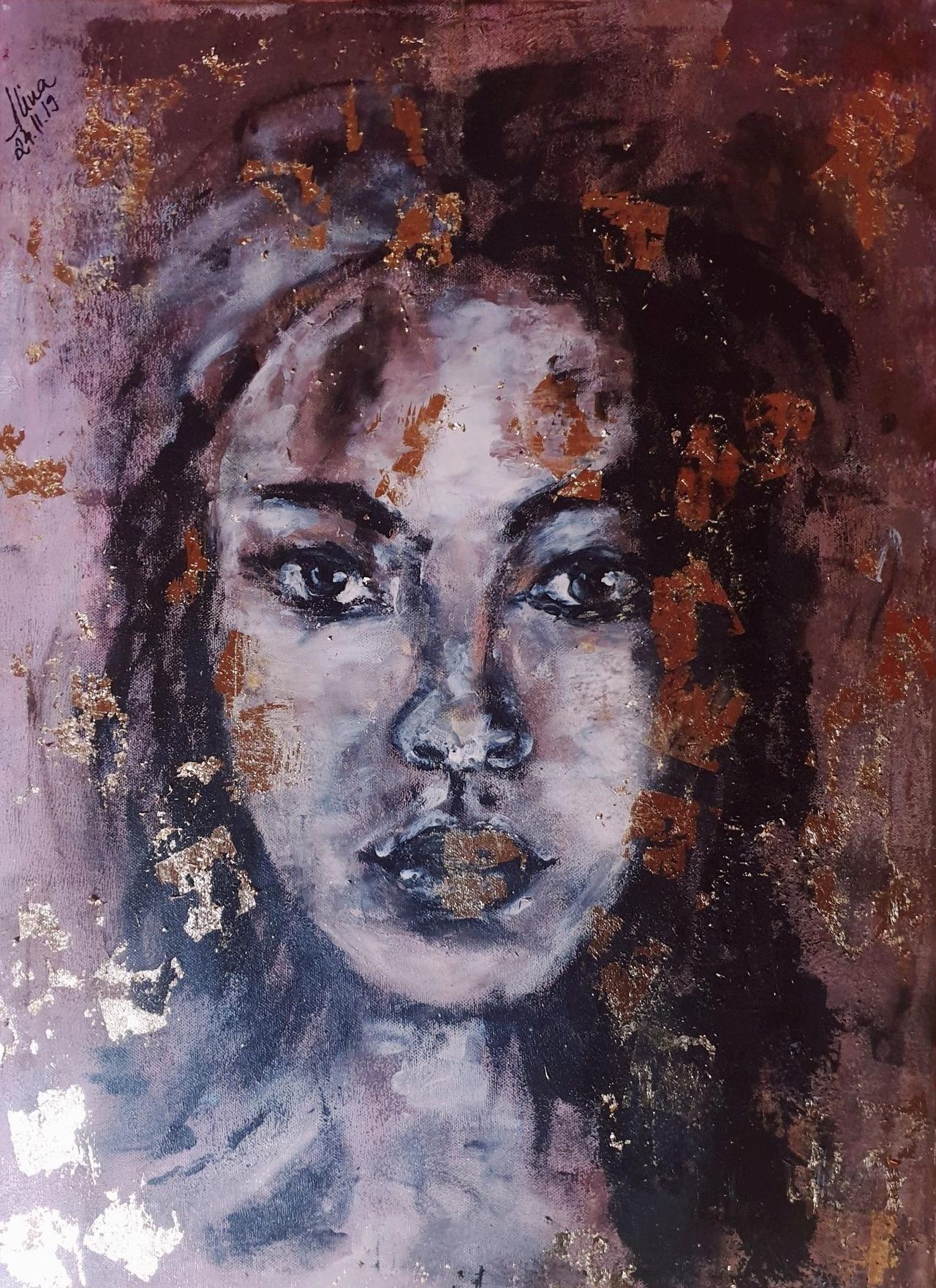 ArteDiAlina.com painting: Eolia (kissed by Midas)